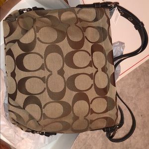 Coach never used signature mahogany bag